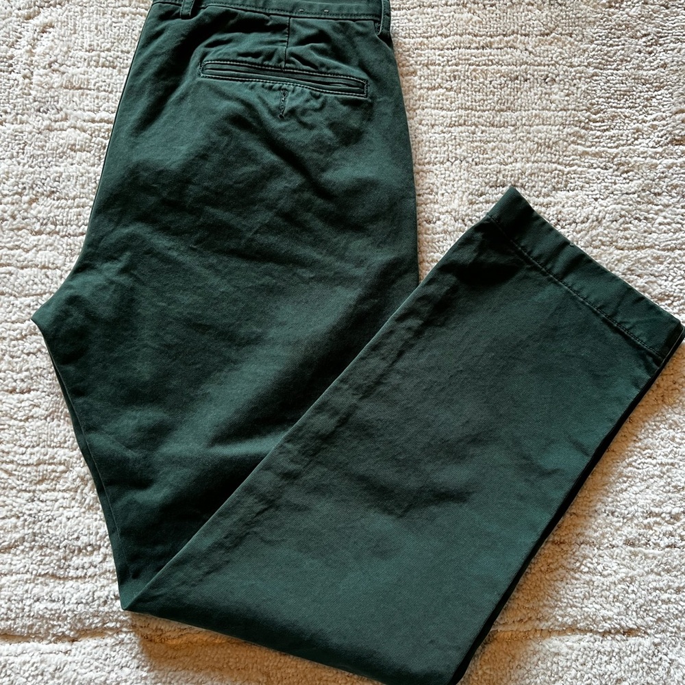 J. Crew Forest Green Men's Chinos